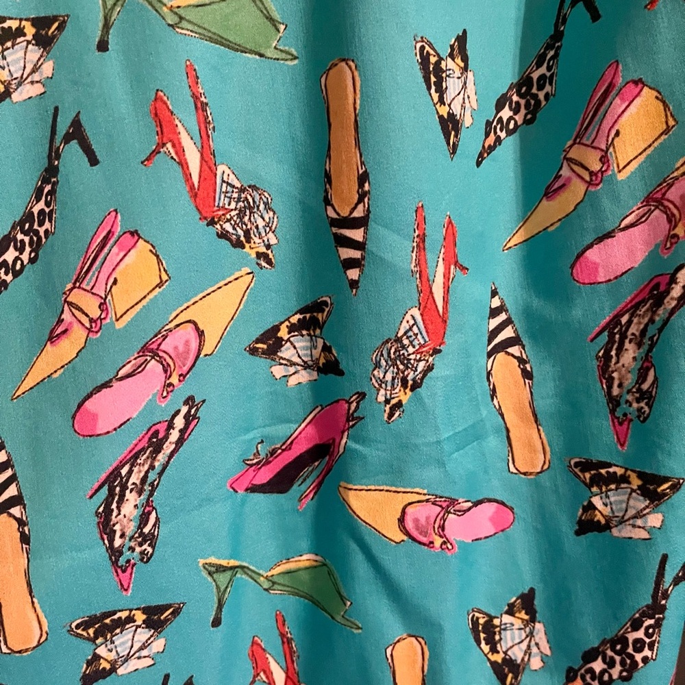Dizzy Lizzy “tizzie” Rome top in turquoise shoe! - Picture 8 of 10